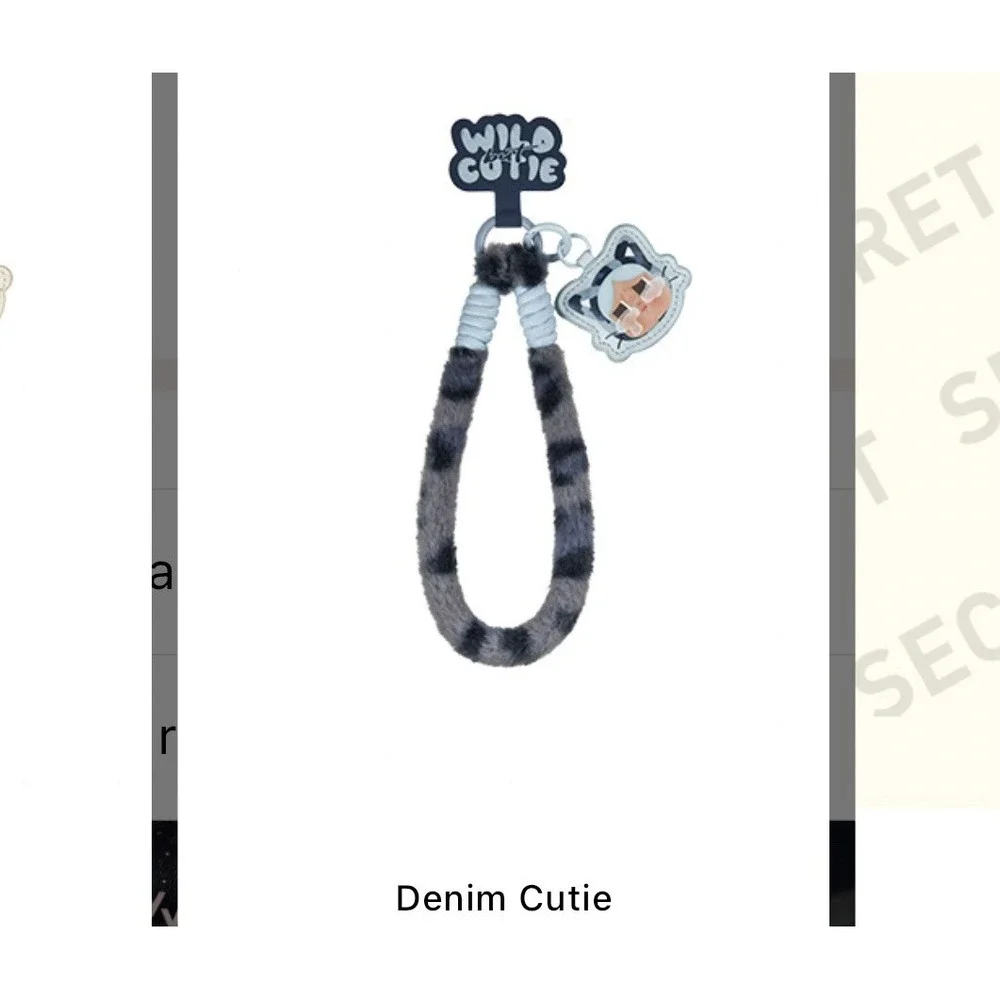 POPMART PopNow Wild But Cutie Phone Charm, Denim Cutie